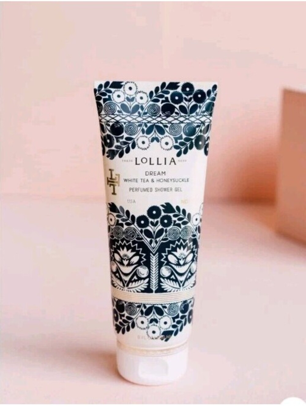 Margot Elena LOLLIA Dream White Tea & Honeysuckle Perfumed Shower Gel 8oz/236mL